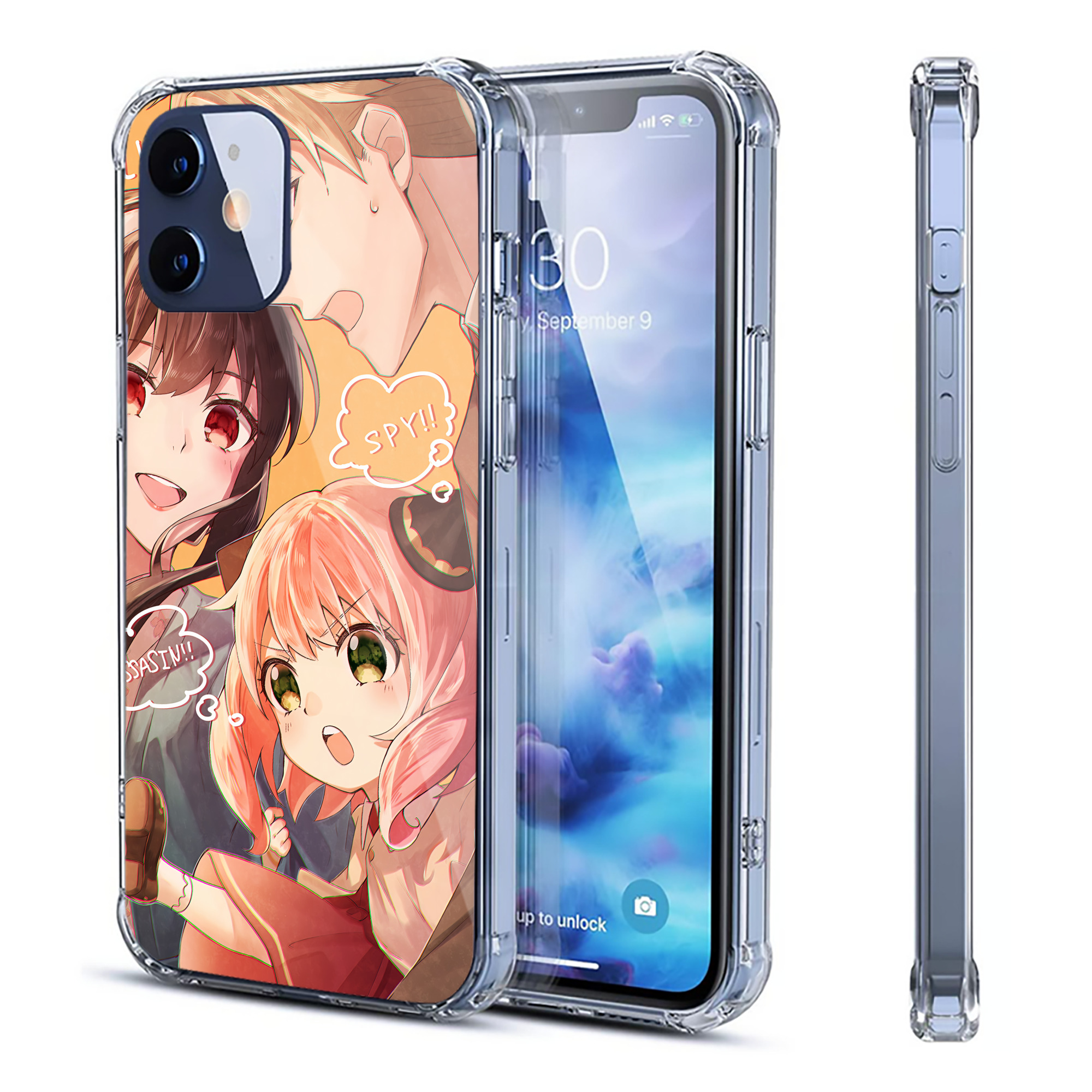 （画像用） SPY×FAMILY间谍家家酒 【iPhone 12シリーズ対応】透明スマホケース（クリアソフトケース）
